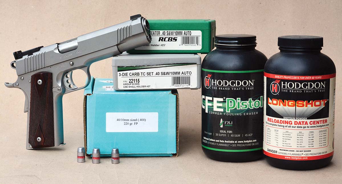 Loading heavyweight bullets in the 10mm Auto should be approached with caution, as high pressures can result.